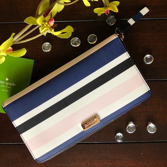 kate spade Handbags - ✨NEW KATE SPADE STRIPE NEDA WALLET✨
